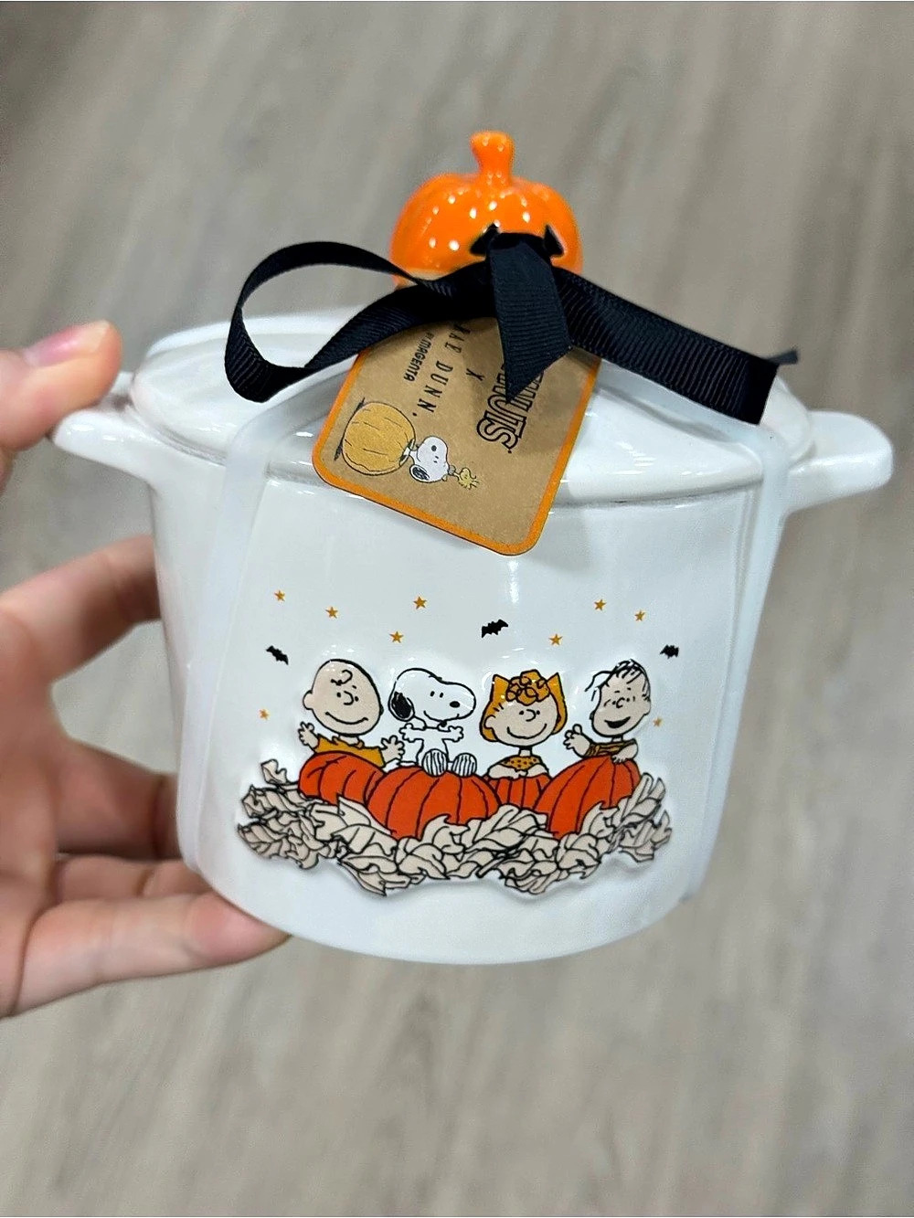 rae dunnHalloween Snoopy Pumpkin Casserole Dish NWT